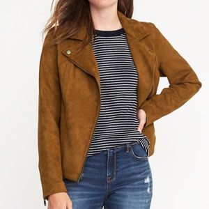 Brand New Suede-Knit Moto Jacket!
